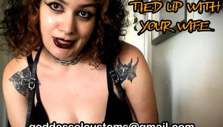 Tied Up With Your Wife - El teaches you and your wife a lesson with bondage and foot worship