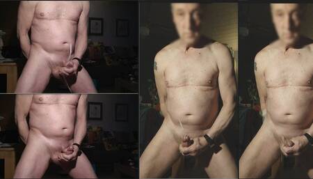 Exhibitionist webcam sex show big dick edging flying cumshot