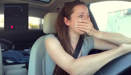 Cumming *embarassingly* hard in a Starbucks Drive Thru (LUSH CONTROL PART 2)