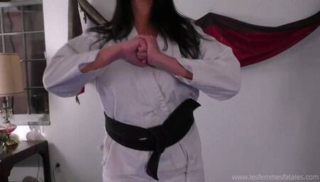 Fight For Pins in Judo Gis! Rematch! Kristiana vs Abe