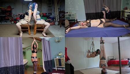 Tied Up In Bra & Panties (MP4 1080p) - Lydia Lael, Vonka Romanov, Carissa Montgomery, Rachel Adams, Jasmine St James & Sinthia Bee