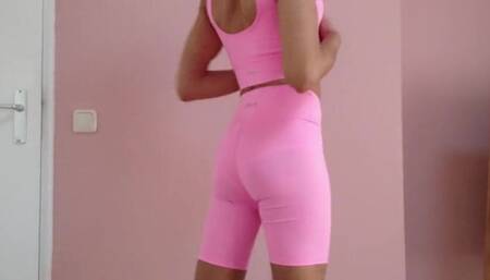 Tight Ass Sissy in Gym Wear ( Huge Camel Toe)