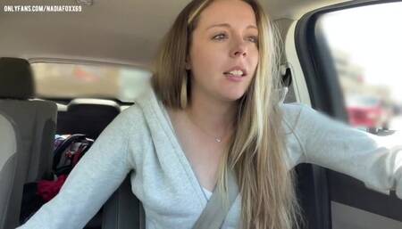 Day in the life of a Camgirl! Testing new toys in the DRIVE THRU + MALL! So Many Orgasms!!