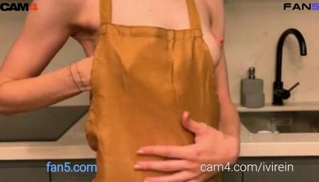 Skinny Fit Camgirl squeezes her small tits and nipples in sex show Exhib Fantasy - CAM4