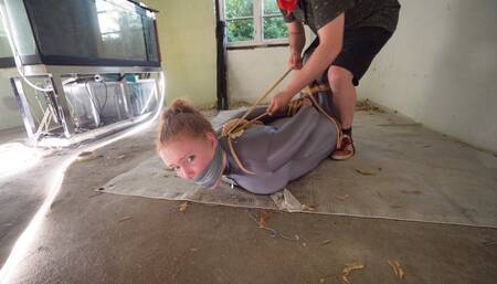 May - Snooping Spandex Agent Caught - Hogtie Her Good And Get Out Off There WMV