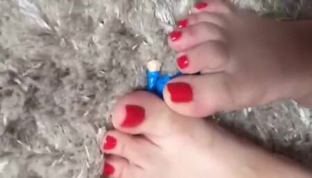tici_feet @tici_feet giantess stepping a toy