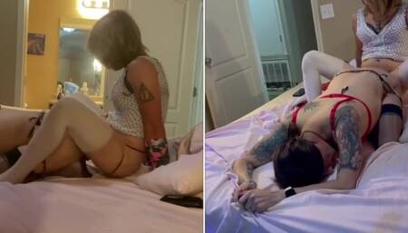 Stepsis Catches Me Playing With Myself And Gives Me A Hard Fuck