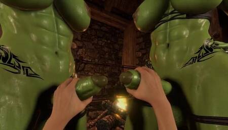 Futa Orcs 3some