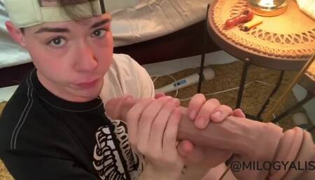 Trans Boy Chokes On Dick | Ftm Deepthroat |