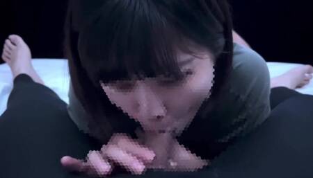 She gets excited while sniffing erotic cocks and snorting during a blowjob! Nose job Cum in mouth