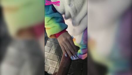 Ran up, sucked, was fucked, ran away - SolaZola