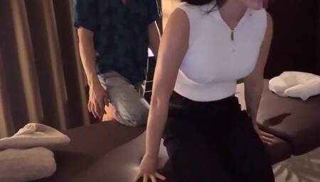 Horny Japanese Teen had Hot Real Oil Massage With Sex Surprise