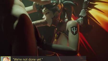 Overwatch entrance exam! (Hentai JOI with Mercy, D.Va, Widowmaker, Tracer)