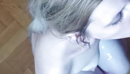 Slut MILF Wife getting Rough Face Fuck and Cum on her Face