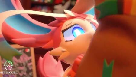 Cute SYLVEON DEEPTHROAT special service!!! (Pokemon) | Merengue Z