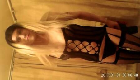 Sissy CD swallows cum again