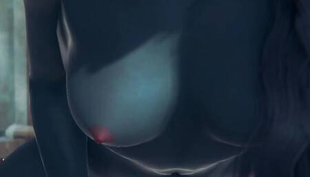 Ranni bruxa elden ring tocando siririca, fodendo gostoso, rebolando no pau, bunda azul, bunda grande, bunda gostosa, buceta