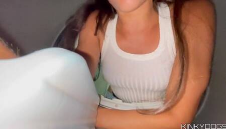 BIG ASS STEP SISTER STUCKED AND ASKING FOR HELP