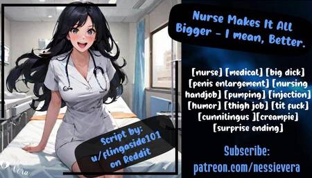 Nurse Makes It All Bigger - I mean, Better | Audio Roleplay
