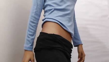 Hot cute girl squinting ???? fingering and playing with her pussy