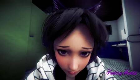 Kimetsu no Yaiba Hentai - Shinobu Fucked in a Public Toilet