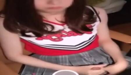 Teen Shy Ladyboy masturbation and Cumshot