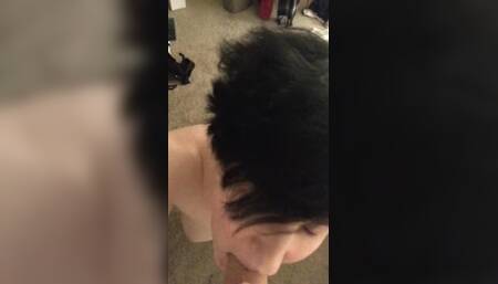 Black Haired Trans Chick Gives You A Short Show