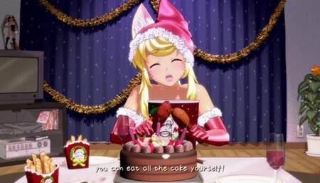 FOX GIRL TAKING A CREAMPIE FOR CHRISTMAS - part 3 different ending