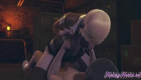 Shingeki no Kyojin Hentai - Annie enjoys being fucked in the street like a whore