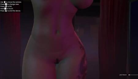 GTA 5 - Strip Club [Part 1.1] Nude Mod installed Game play