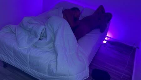 Behind the scenes. Stepmom shares bed and fucks stepson