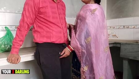 Wife's Stepmother fucking in the kitchen when she makes dinner for me