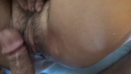 My Stepson Cums All Over My Hairy Pussy