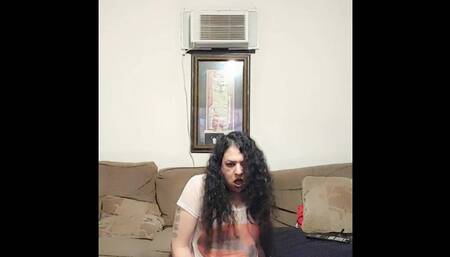 Horny Tgirl in White