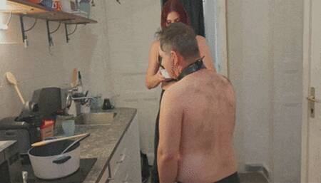 Even a Simple Soup is Too Much for My Pudgy Chef Slave