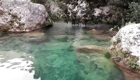 What a thrill! I licked her by the river, she came so fast while I fucked her pussy with my fingers and licked her clit