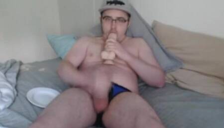 Licking My Cum Off a Plate for GuiltyGamer on CB! GGKatie CEI, Panties Slut