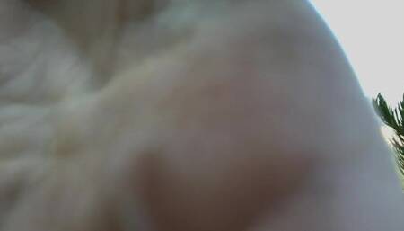 Exhibitionist freckledRED Rubs Her Big Clit Outdoors Until Moaning Orgasm