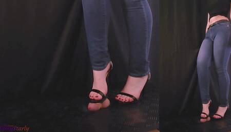 Heels and Toes Crushing You - Trample, Shoejob, Ballbusting, CBT, Stomp, Trampling, Bootjob, Open Toe