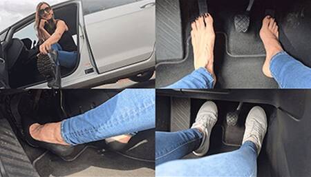 Driving and pedal pumping in different shoes (small version)