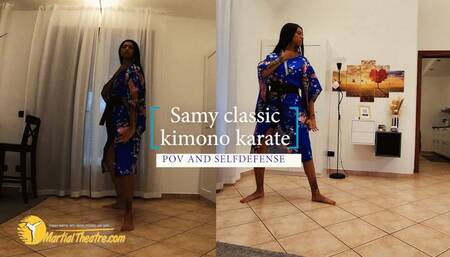 Samy classic kimono karate POV and selfdefense