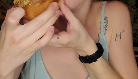Petite Girl, Big Doughnut????
