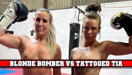 Blonde Bomber vs Tattooed Tia - Gym Sparring Real Boxing