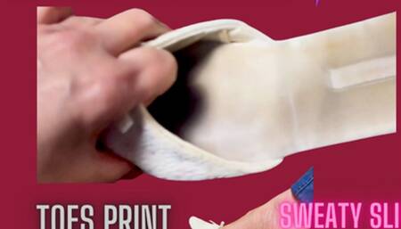 Smell my stinky sweat well worn slipper