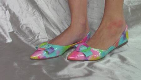 Shiny, Colourful Ballet Flats