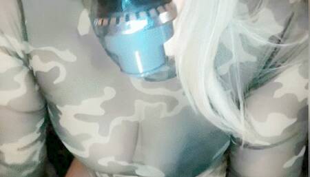 Proving yourself with Military leotard (0132)