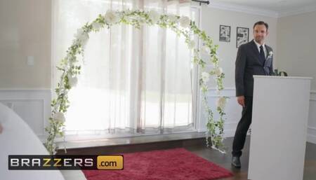 Brazzers - Husband and bride to be get shared by hot milf