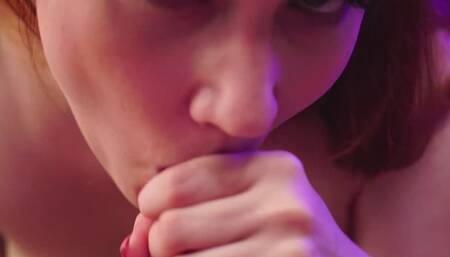 Very quickly cum in mouth from my professional blowjob