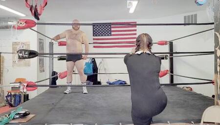 Wednesday Femdom Wrestling and Ballbusting