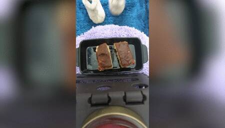 Pee Humiliation Meal Loser Breakfast Peeing on Three Cakes